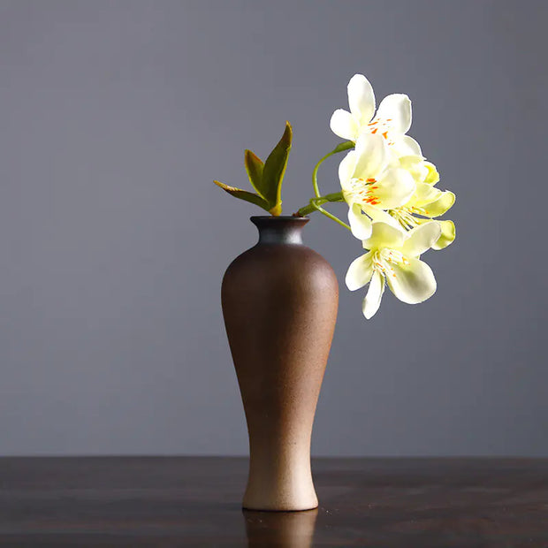 Vintage Ceramic Zen Flower Vase for Home Decor