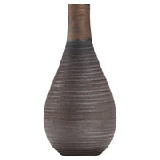 Vintage Rustic Ceramic Flower Vase for Zen Decor