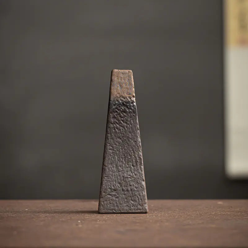 Vintage Rustic Ceramic Flower Vase for Zen Decor