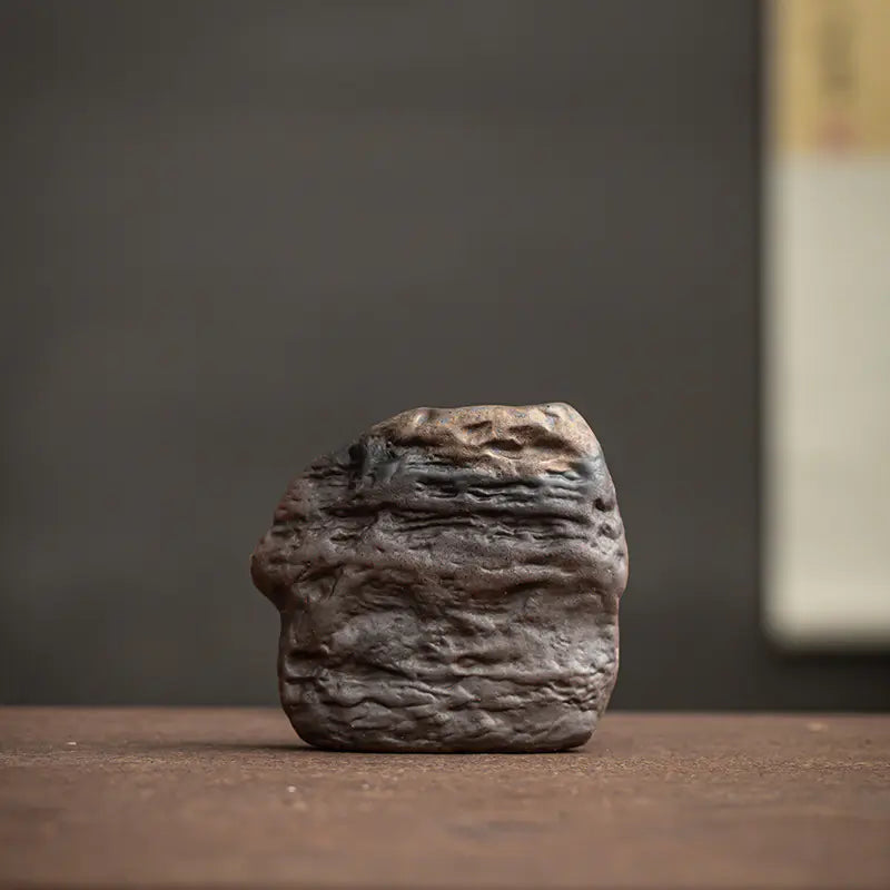 Vintage Rustic Ceramic Flower Vase for Zen Decor